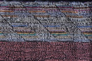 Horizontal colorful lines on fabric texture