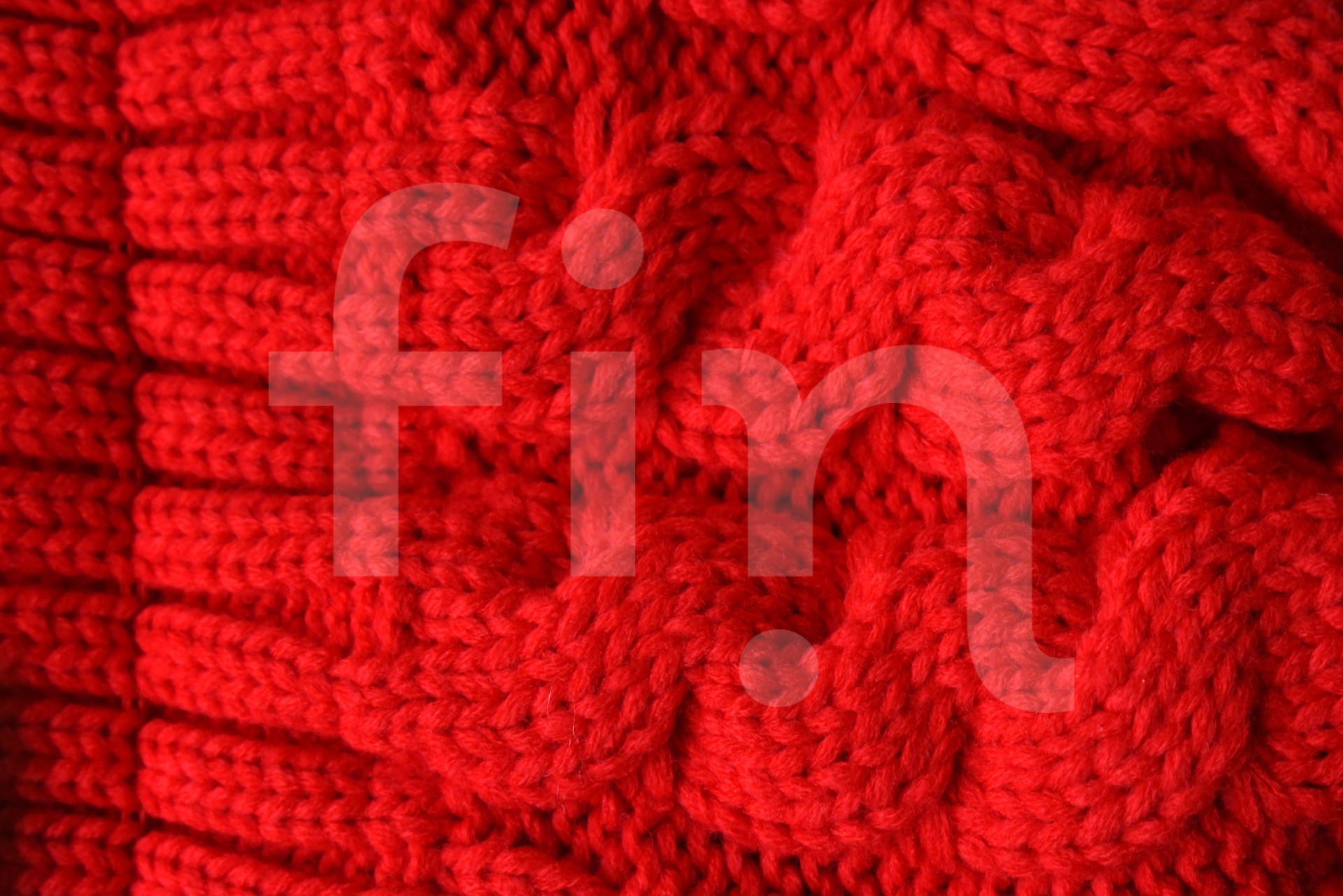 Knitted red wool texture
