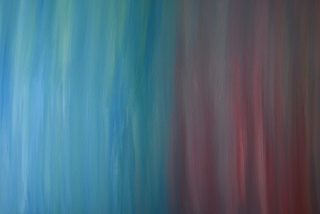 blue red gradient painting on canvas