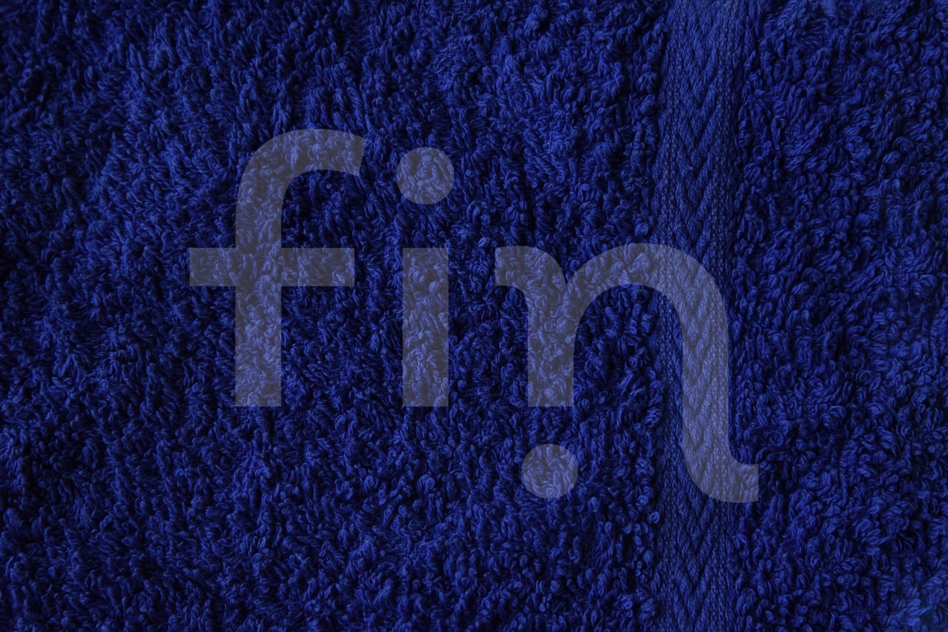 Royal blue towel texture with stripe