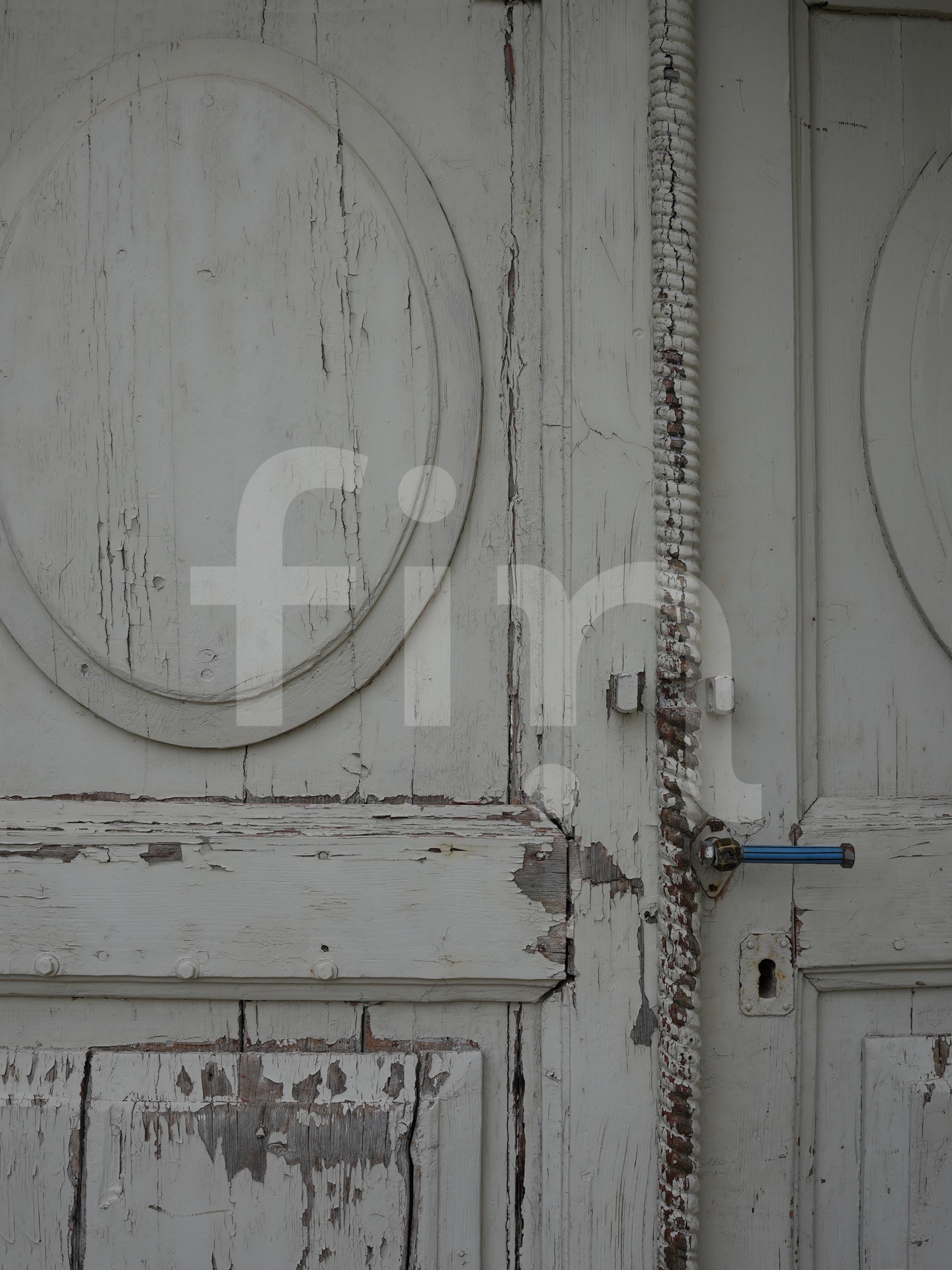 Light green old wooden cracked door texture