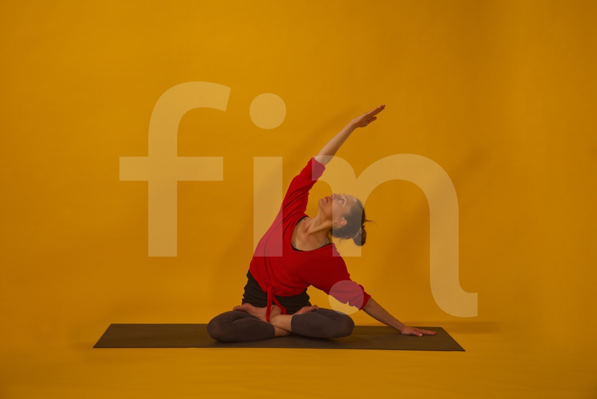 Lotus pose yoga side strech