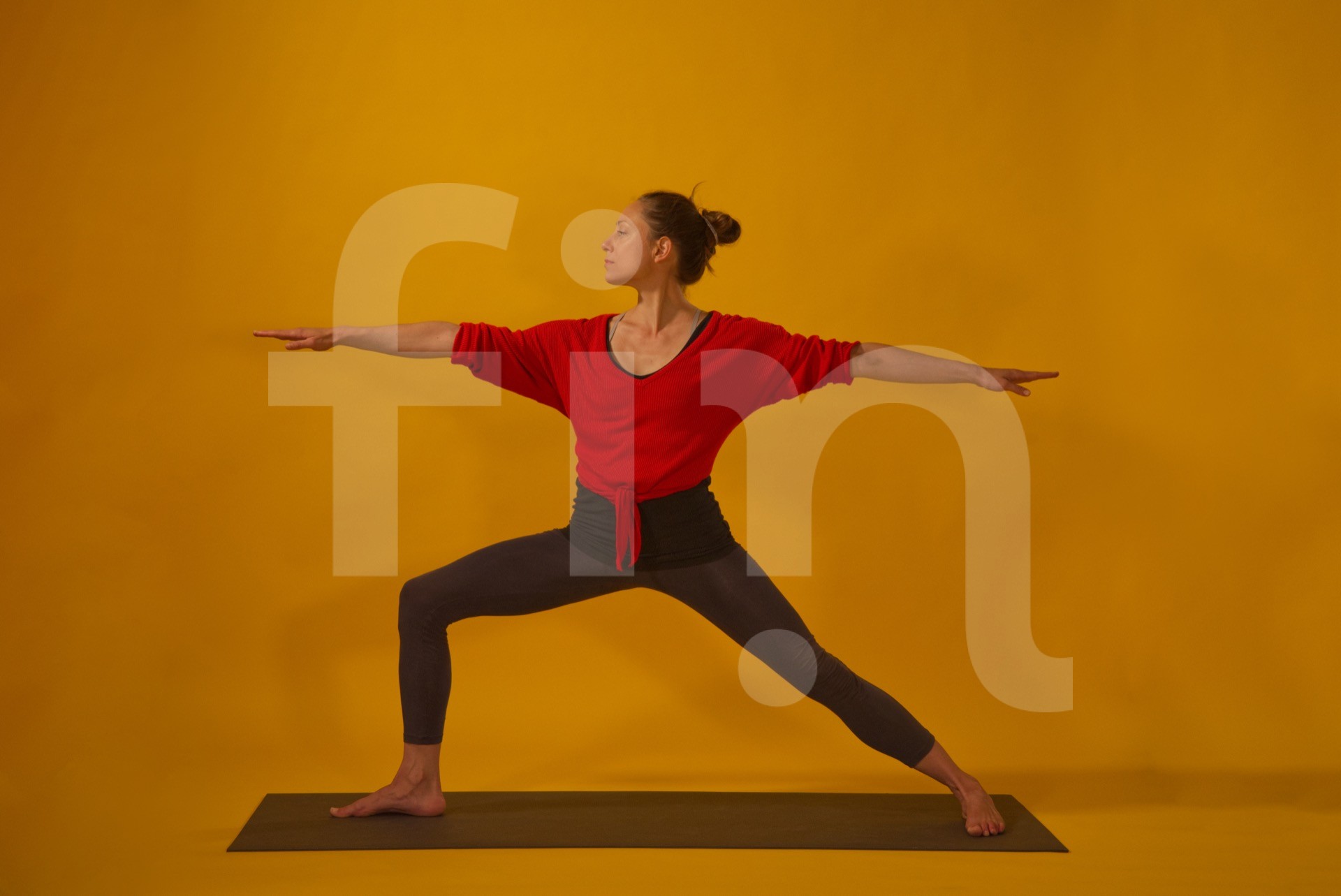 Virabhadrasana II warrior yoga pose