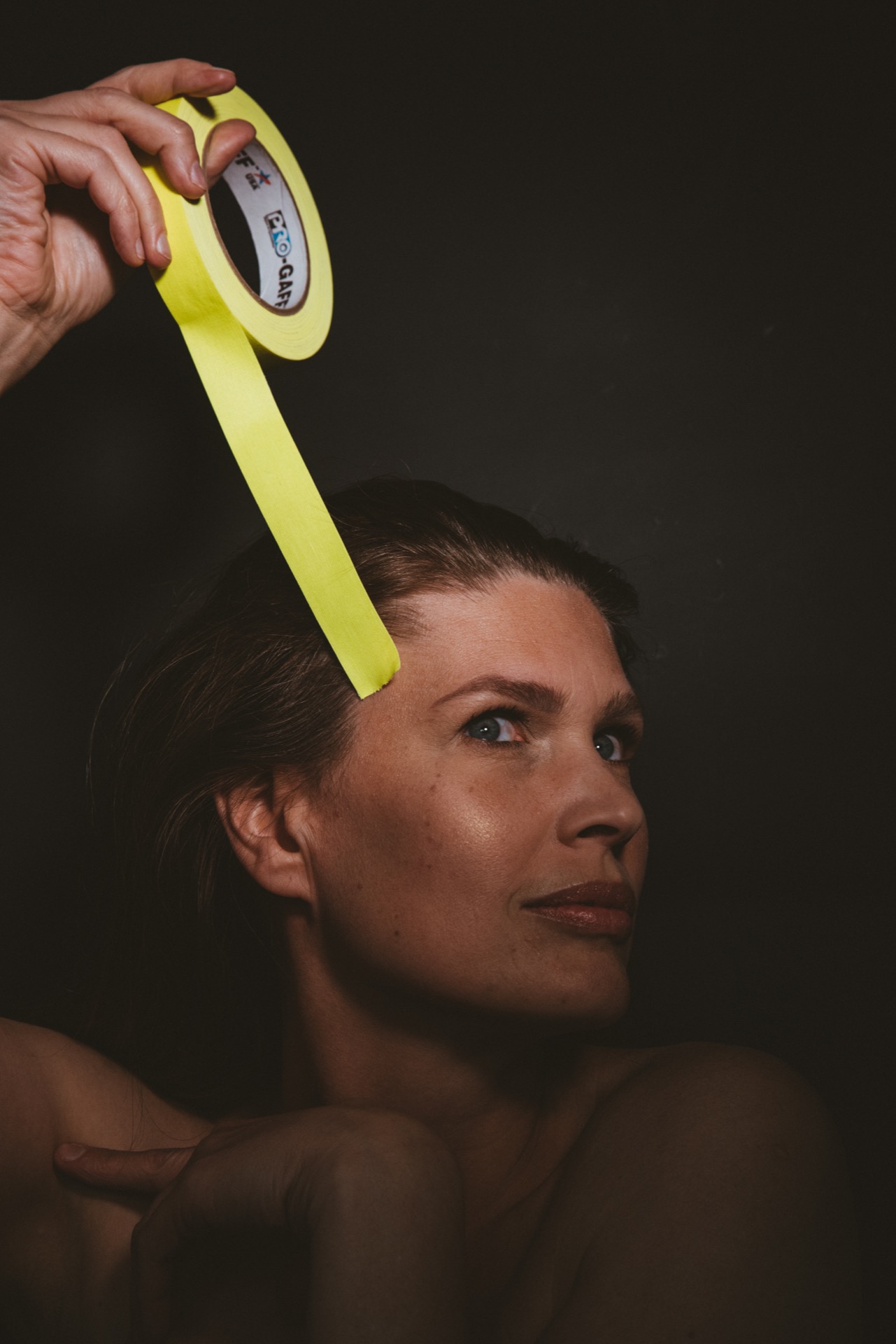 Nude beauty women portrait low key