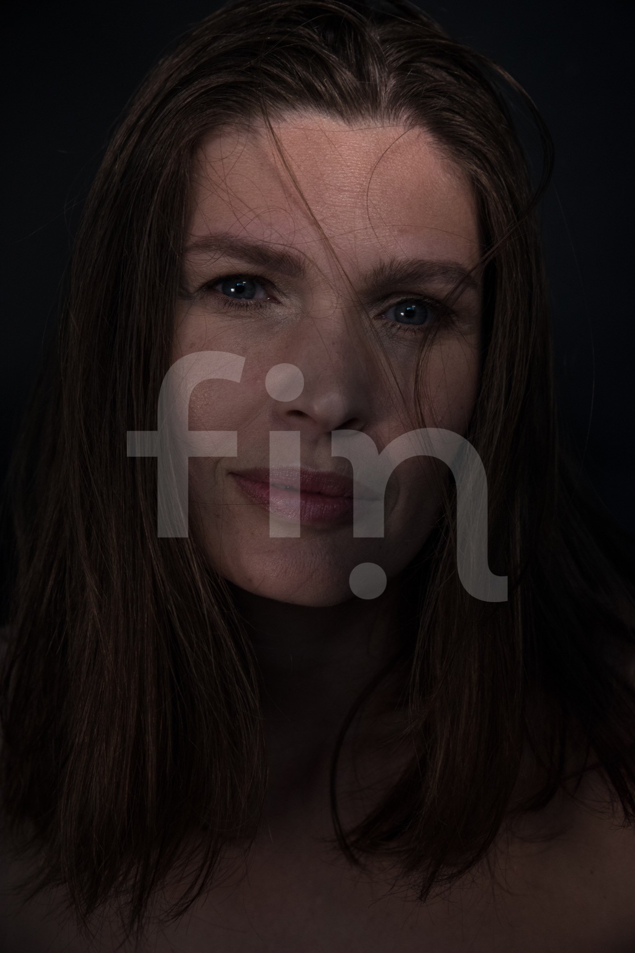 Nude beauty women portrait low key