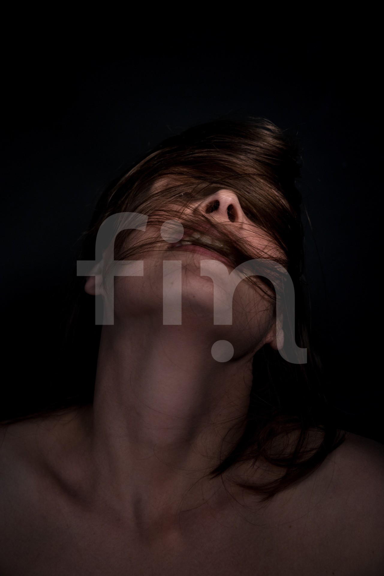 Nude beauty women portrait low key